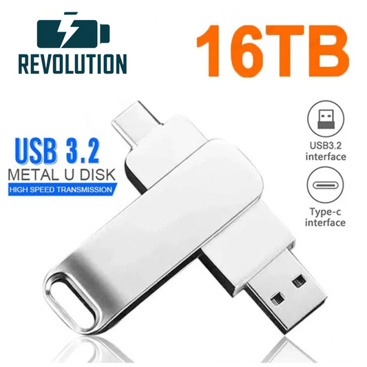 16 Terabytes  Metal USB Flash Drive – Fast, Reliable, and Waterproof